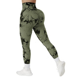 Legging Sculptant Amincissant Push Up Fessier vert kaki