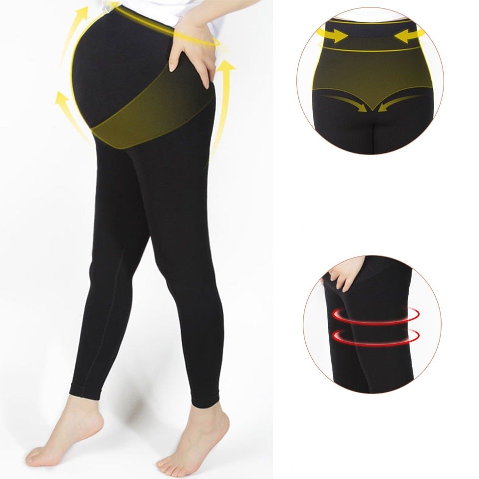 Leggings Sculptants Maternité Femme - Taille Haute, Soutien Ventre - Pour Grossesse Et Post-accouchement Pour Yoga Et Quotidien