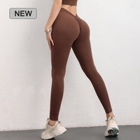 Legging super moulant femme marron