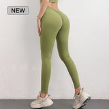 Legging super moulant femme vert kaki
