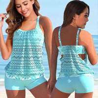 Maillot de bain cache ventre bleu ciel