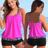 Maillot de bain cache ventre rose