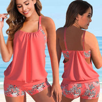 Maillot de bain cache ventre orange