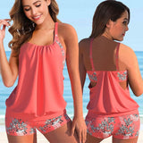 Maillot de bain cache ventre orange
