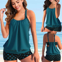 Maillot de bain cache ventre vert gris