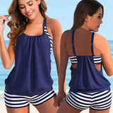 Maillot de bain cache ventre bleu foncé