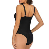 Maillot de Bain Une Pièce Noir Amincissant vue de dos