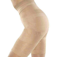 Short Long Gainant beige vue de profil