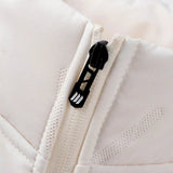 Veste matelassée femme rose col montant hiver 8