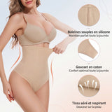 Culotte Gainante Taille Haute Double Couche avec String