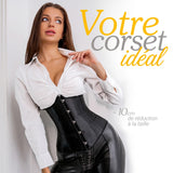 Corset Seins Nus Taille Fine Satin