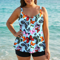 2 Acheté = 1 Offert | Tankini Ample Leopard / XL Papillon