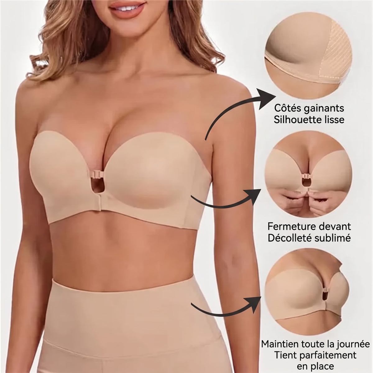 Soutien-Gorge Push-Up Fermeture Devant