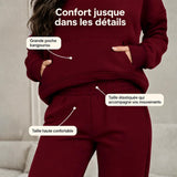Ensemble de Jogging Chaud Doublé Polaire Femme