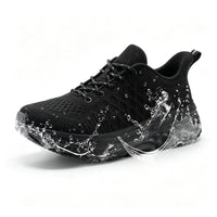 Baskets femme noires imperméables antidérapantes confortables 6