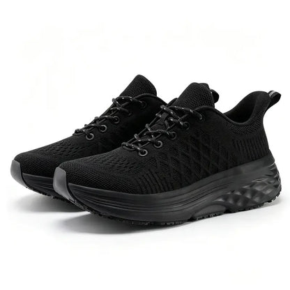 Baskets femme noires imperméables antidérapantes confortables 2