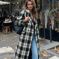 Manteau long femme coupe large style trench 7