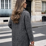 Manteau long femme coupe large style trench 9