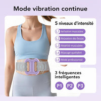 Ceinture de Massage Vibrant Rechargeable pour Abdomen et Taille