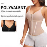 Corset Gaine Ventre Femme avec Zip et Armatures