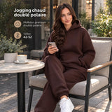 Ensemble de Jogging Chaud Doublé Polaire Femme
