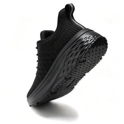 Baskets femme noires imperméables antidérapantes confortables 7
