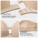 Soutien-Gorge sans Bretelles Fermeture Devant Push-Up Rembourré