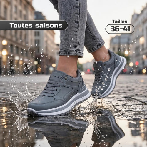 Baskets Grises à Plateforme et Semelle Air Cushion