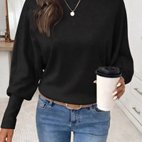 T-shirt femme manches chauve-souris col rond beige 5