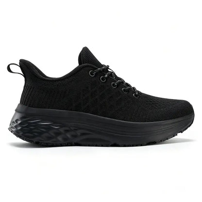Baskets femme noires imperméables antidérapantes confortables