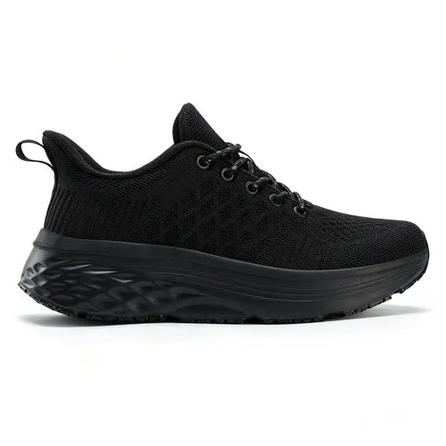 Baskets femme noires imperméables antidérapantes confortables