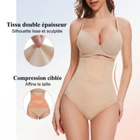 Culotte Gainante Taille Haute Double Couche avec String