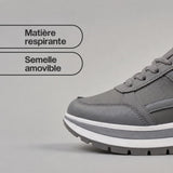 Baskets Grises à Plateforme et Semelle Air Cushion