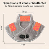 Collier Cervical Chauffant Massant Électrique