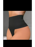 Culotte taille haute noire texturée effet côtelé 7
