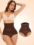 Culotte Gainante Taille Haute Double Couche avec String