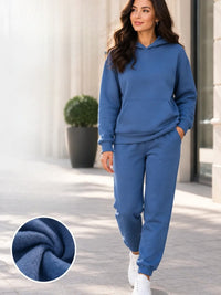 Ensemble de Jogging Chaud Doublé Polaire Femme