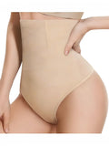 Culotte gainante taille haute double couche avec string 9