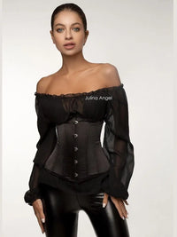 Corset Seins Nus Taille Fine Satin 9