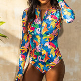Maillot 1 Pièce Manches Longues Zippé