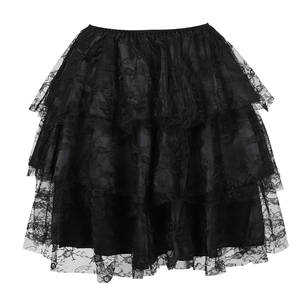 Corset Gothique en dentelle noire, style gothique vintage, élégant et raffiné pour sublimer votre silhouette.