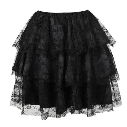 Corset Gothique en dentelle noire, style gothique vintage, élégant et raffiné pour sublimer votre silhouette.