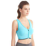 Soutien Gorge de Sport Sans Armature Fermeture Zip Avant