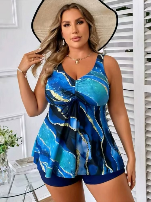 Maillot de Bain Tankini Grande Taille Femme