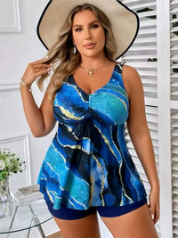 Maillot de Bain Tankini Grande Taille Femme