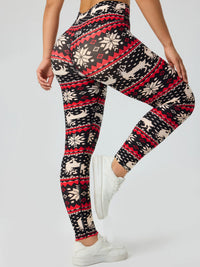 Legging Femme Taille Haute Imprimé Motif Pull de Noël
