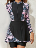 Long Sleeve Swimsuit Dress 