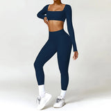Ensemble Tenue de Sport Femme Crop Top