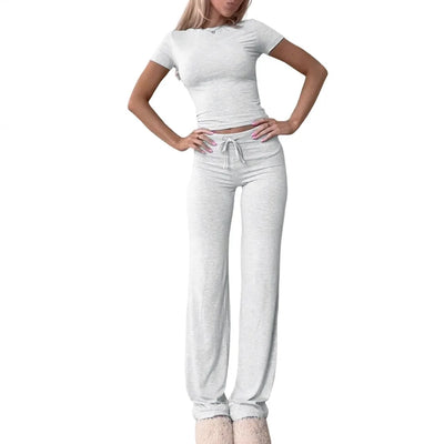 Ensemble Femme Top Manches Courtes et Jogging