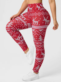 Legging Femme Taille Haute Imprimé Motif Pull de Noël